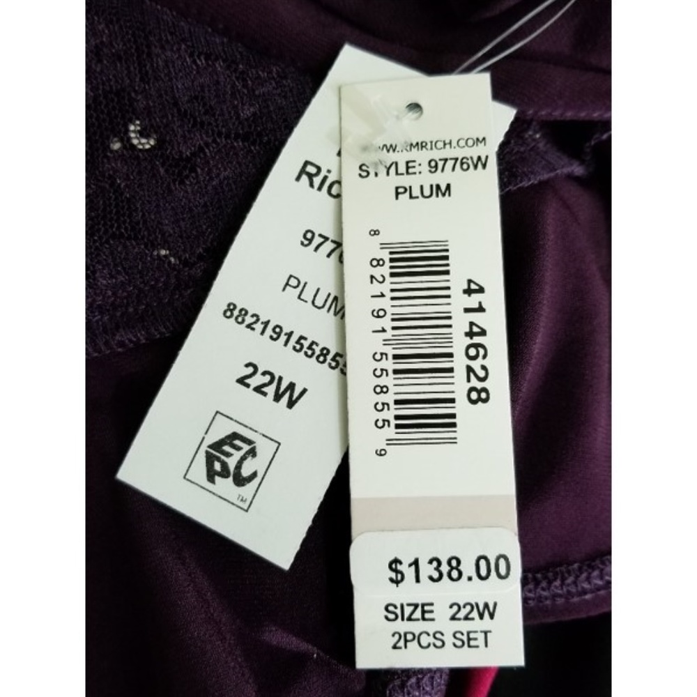 R & M Richards Dress & Sequined Lace Jacket - Picture 5 of 5